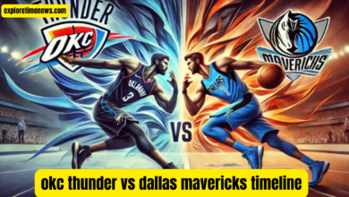 okc thunder vs dallas mavericks timeline