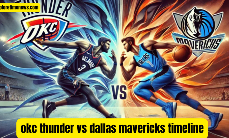 okc thunder vs dallas mavericks timeline